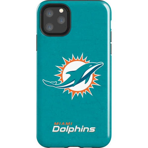 NFL Miami Dolphins Distressed- Aqua iPhone 11 Pro Max Impact Case