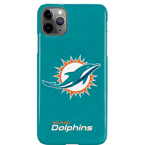 NFL Miami Dolphins Distressed- Aqua iPhone 11 Pro Max Lite Case