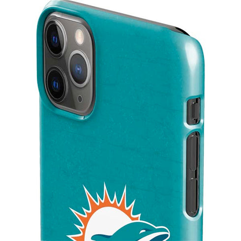 NFL Miami Dolphins Distressed- Aqua iPhone 11 Pro Max Lite Case