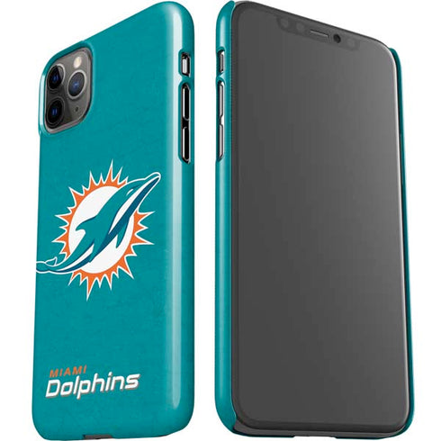 NFL Miami Dolphins Distressed- Aqua iPhone 11 Pro Max Lite Case
