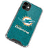 NFL Miami Dolphins Distressed- Aqua iPhone 12 Clear Case