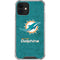 NFL Miami Dolphins Distressed- Aqua iPhone 12 Mini Clear Case