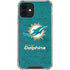 NFL Miami Dolphins Distressed- Aqua iPhone 12 Mini Clear Case