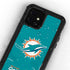 NFL Miami Dolphins Distressed- Aqua iPhone 12 Mini Waterproof Case
