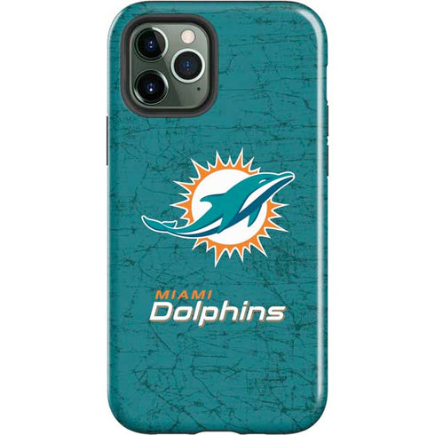 NFL Miami Dolphins Distressed- Aqua iPhone 12 Pro Max Impact Case