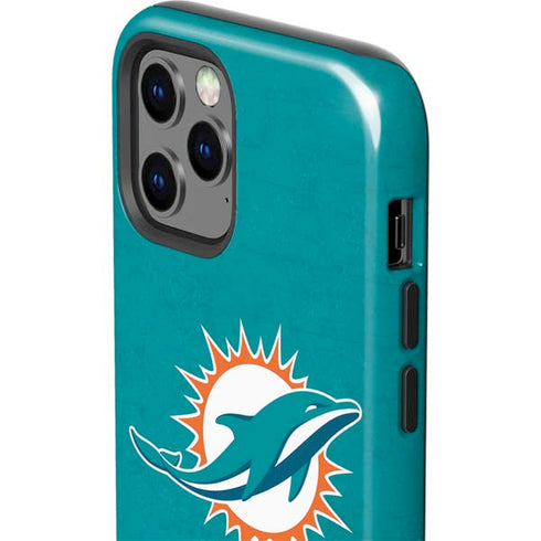 NFL Miami Dolphins Distressed- Aqua iPhone 12 Pro Max Impact Case