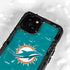 NFL Miami Dolphins Distressed- Aqua iPhone 13 Mini Waterproof Case