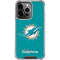 NFL Miami Dolphins Distressed- Aqua iPhone 13 Pro Clear Case