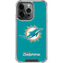 NFL Miami Dolphins Distressed- Aqua iPhone 13 Pro Clear Case