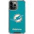 NFL Miami Dolphins Distressed- Aqua iPhone 13 Pro Max Clear Case