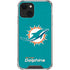 NFL Miami Dolphins Distressed- Aqua iPhone 14 Clear Case
