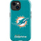 NFL Miami Dolphins Distressed- Aqua iPhone 15 Plus Impact Case