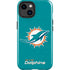 NFL Miami Dolphins Distressed- Aqua iPhone 15 Plus Impact Case