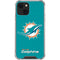 NFL Miami Dolphins Distressed- Aqua iPhone 14 Plus Clear Case