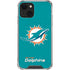 NFL Miami Dolphins Distressed- Aqua iPhone 14 Plus Clear Case