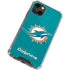 NFL Miami Dolphins Distressed- Aqua iPhone 14 Plus Clear Case