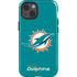 NFL Miami Dolphins Distressed- Aqua iPhone 15 Impact Case