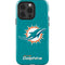 NFL Miami Dolphins Distressed- Aqua iPhone 14 Pro Impact Case