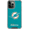 NFL Miami Dolphins Distressed- Aqua iPhone 14 Pro Max Clear Case