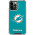 NFL Miami Dolphins Distressed- Aqua iPhone 14 Pro Max Clear Case