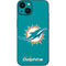 NFL Miami Dolphins Distressed- Aqua iPhone 14 Skin