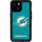 NFL Miami Dolphins Distressed- Aqua iPhone 15 Waterproof Case