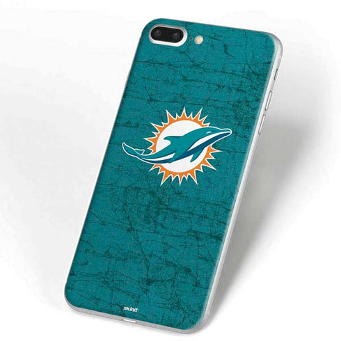NFL Miami Dolphins Distressed- Aqua iPhone 7 Plus Skin