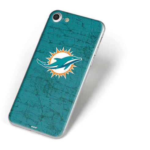 NFL Miami Dolphins Distressed- Aqua iPhone 7 Skin