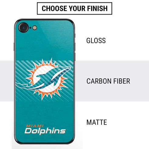 NFL Miami Dolphins Distressed- Aqua iPhone SE (2nd & 3rd Gen) Skin