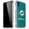 NFL Miami Dolphins Distressed- Aqua iPhone X/XS Clear Case