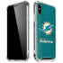 NFL Miami Dolphins Distressed- Aqua iPhone X/XS Clear Case