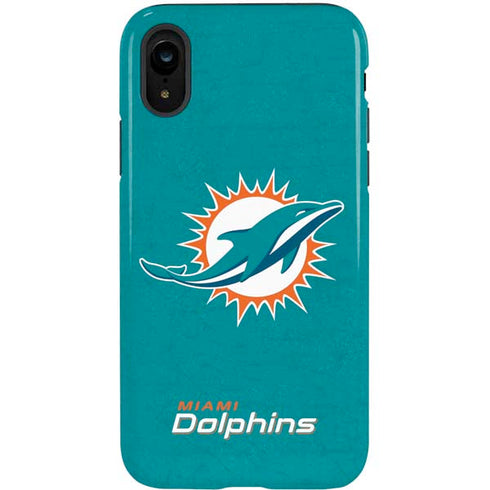 NFL Miami Dolphins Distressed- Aqua iPhone XR Pro Case