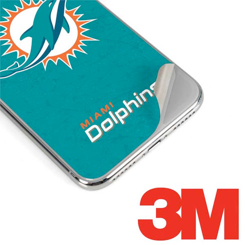 NFL Miami Dolphins Distressed- Aqua iPhone XS Max Skin