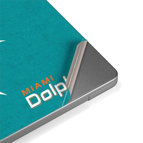 NFL Miami Dolphins Distressed- Aqua MacBook Pro 14in (2021-24) Skin