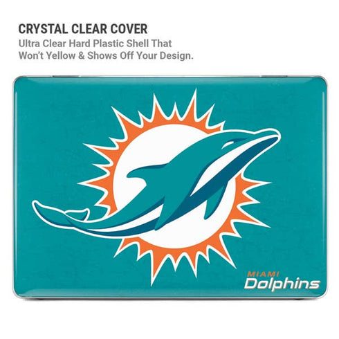 NFL Miami Dolphins Distressed- Aqua MacBook Pro 16in (2021-25) Case plus Skin