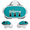 NFL Miami Dolphins Distressed- Aqua Meta Quest 3 Skin