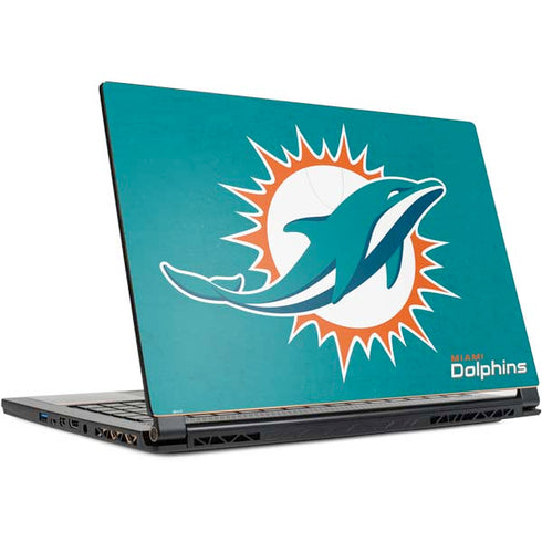 NFL Miami Dolphins Distressed- Aqua MSI GS65 Stealth Laptop Skin