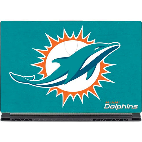 NFL Miami Dolphins Distressed- Aqua MSI GS65 Stealth Laptop Skin