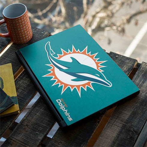 NFL Miami Dolphins Distressed- Aqua MSI GS65 Stealth Laptop Skin