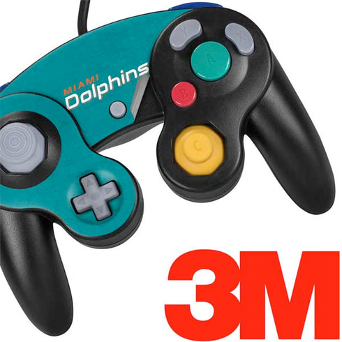 NFL Miami Dolphins Distressed- Aqua Nintendo GameCube Controller Skin