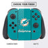 NFL Miami Dolphins Distressed- Aqua Nintendo Switch Bundle Skin
