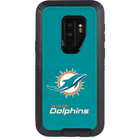NFL Miami Dolphins Distressed- Aqua Otterbox Defender Galaxy Skin