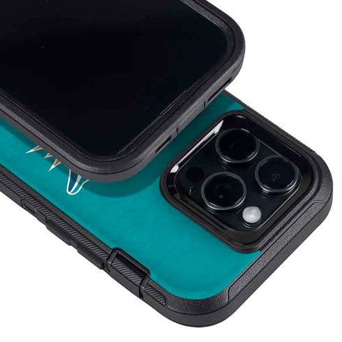 NFL Miami Dolphins Distressed- Aqua Otterbox Defender iPhone Skin