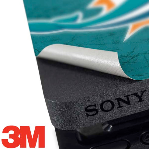 NFL Miami Dolphins Distressed- Aqua PS4 Pro Bundle Skin