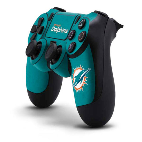 NFL Miami Dolphins Distressed- Aqua PS4 Pro/Slim Controller Skin