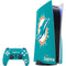 NFL Miami Dolphins Distressed- Aqua PS5 Bundle Skin