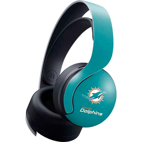 NFL Miami Dolphins Distressed- Aqua PULSE 3D Wireless Headset for PS5 Skin