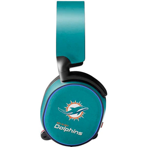 NFL Miami Dolphins Distressed- Aqua SteelSeries Arctis 3 Skin