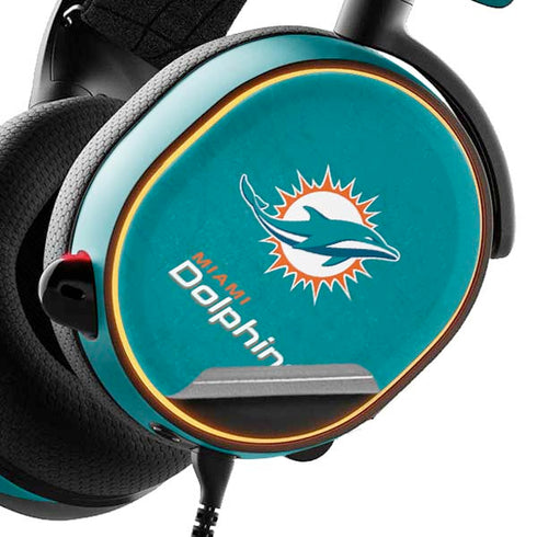 NFL Miami Dolphins Distressed- Aqua SteelSeries Arctis 5 Skin