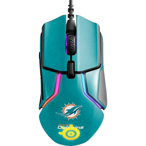 NFL Miami Dolphins Distressed- Aqua SteelSeries Rival 600 Gaming Mouse Skin
